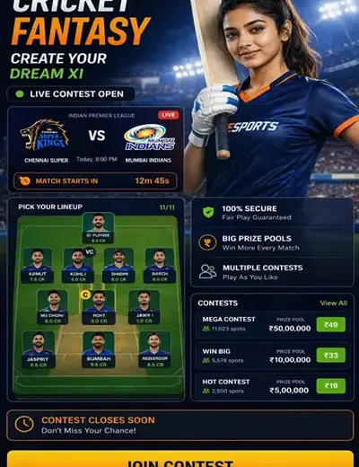 ProPlaygamesplay (ProPlay games play) fantasy cricket & matchday visual 3